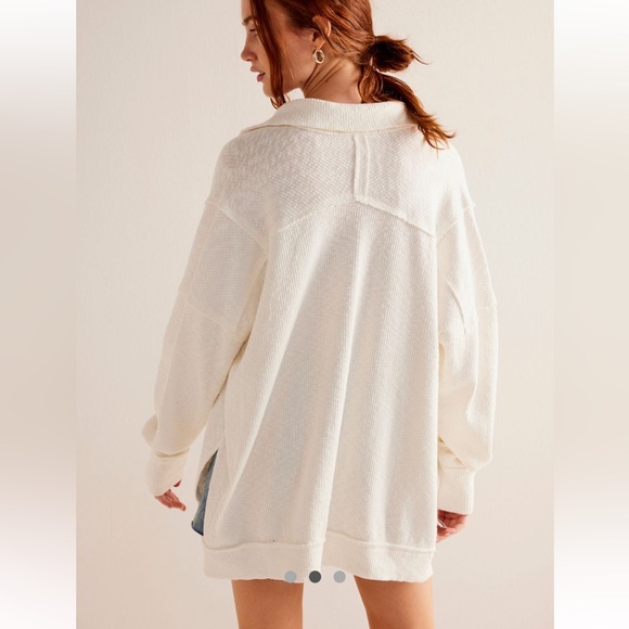 NWT. Free People Walk Away Tunic in Ivory Size : S, M Available - Picture 2 of 7